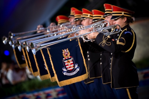 Trumpeters heralds soldiers army